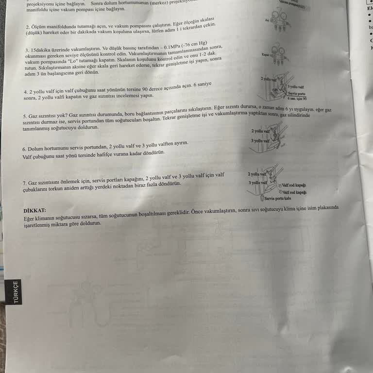 ECA Klima Servis Vakumlama Yapmadı