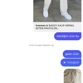 Freemen (Instagram: Freemen.tr) Freeman.tr Yanlış Ürün Gönderimi
