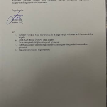 TEB Başvurularımı İptal Ediliyor, Gerekli İnceleme Yapılmıyor.