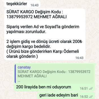 Jack’s Man - Can Atay İade Hakkı Ve Kargo Ücreti Sorunu