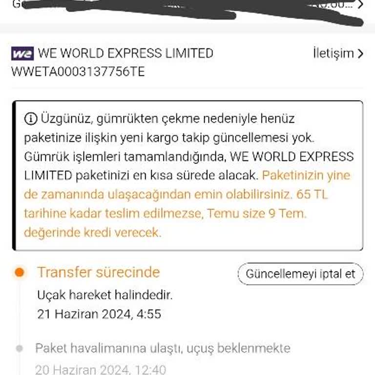Temu'da Gümrük Sıkıntısı Var!