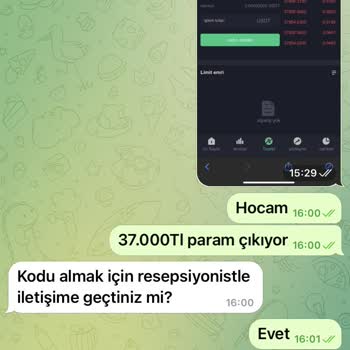 Coinex Ve Telegram'dan Şikayetçiyim
