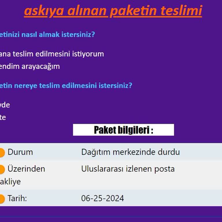 Fedex Askıya Alınan Paket Maili