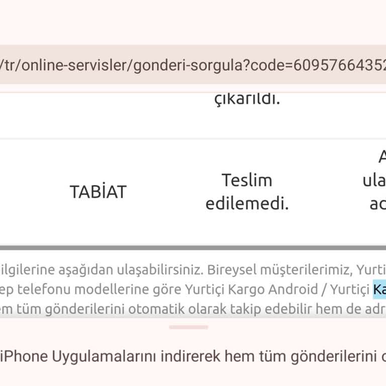 Yurtiçi Kargo Gelmeyen İade Kargosu