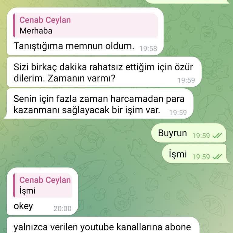Telegram A11 ALJ Yarı Zamanlı İş