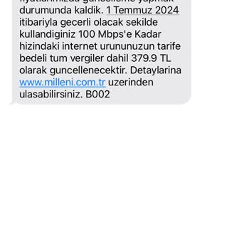Millenicom Sabit Paket Ücretlerine Yapılan Zam
