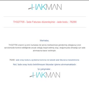 Babyliss İstemediğim Halde Ürünümü Geri Dönüşüme Yollaması