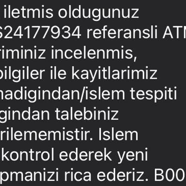 Ziraat ATM'sinde Para Yatırma Sorunu Ve Mağduriyet