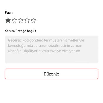 Vodafone Her Şey Yanımda Geçersiz Kod Ve İptal Hakkı Sorunu