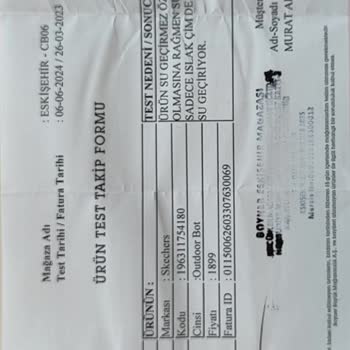 Skechers Outdoor Waterproof Bot Su Geçiriyor