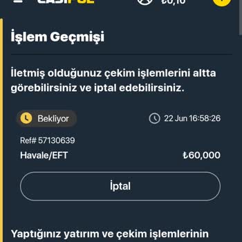 Casipol Pişmanlıktır. Hesap Onayı Altında Ödeme Yapmıyorlar.