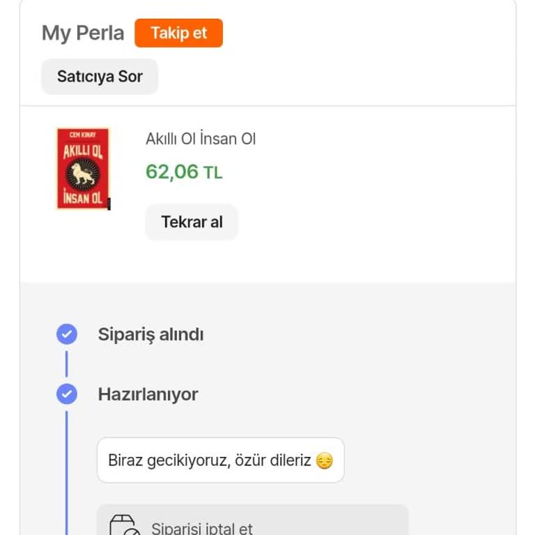 Hepsiburada My Perla Nin Keyfini Bekliyoruz