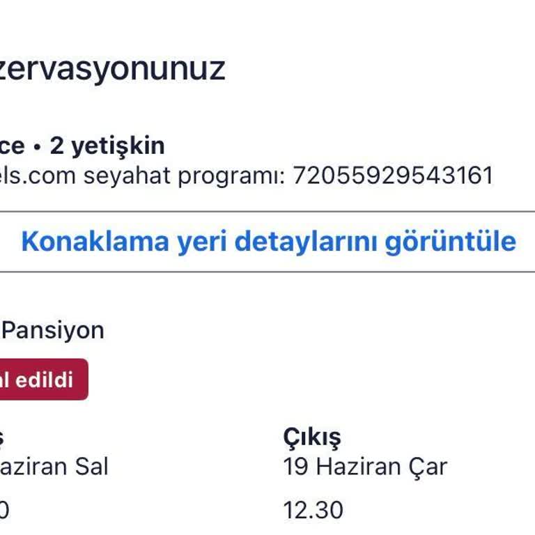 Hotels.com Hotela.com İptalde Para İadesi Yatırmadı
