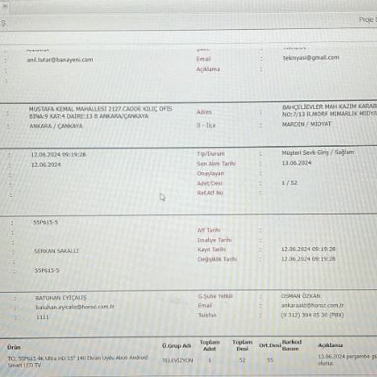 Horoz Lojistik Kargo Firması Kargo Hizmeti Vermiyor