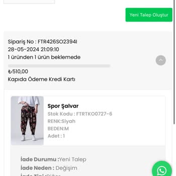 Fittingroom İademi Israrla Gerçekleştirmiyor