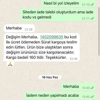 Fittingroom İademi Israrla Gerçekleştirmiyor