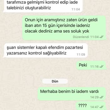 Fittingroom İademi Israrla Gerçekleştirmiyor