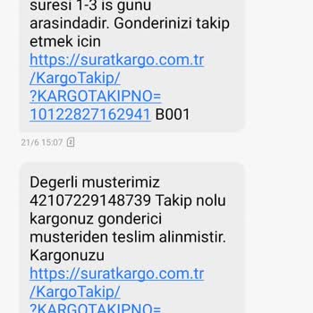 1AYDIR Teslim Edilemeyen Ulaşılamayan Sürat Kargo Lüleburgaz Şubesi