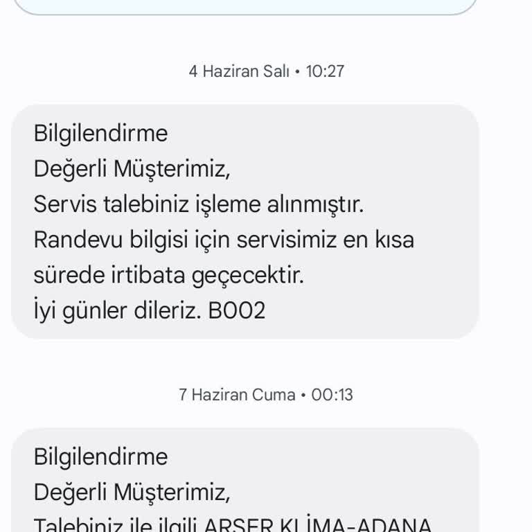 Daikin Teknik Servis Hizmetine Gelmiyor