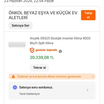 Arçelik Açılmış Ambalajı Yeniden Paketleyip Göndermişler
