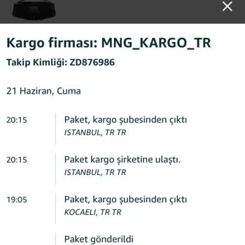 MNG Kargo Teslim Aldıkları Kargoyu Kaybetmeleri.