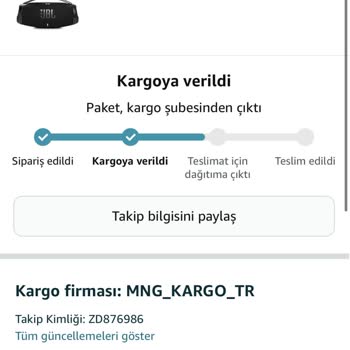 MNG Kargo Teslim Aldıkları Kargoyu Kaybetmeleri.