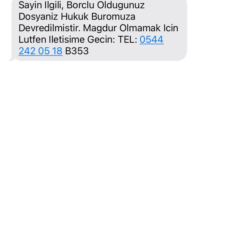 Güven Hukuk (Sms) Yanlış Borç Bildirimi Ve Hukuk Bürosu İletişimi