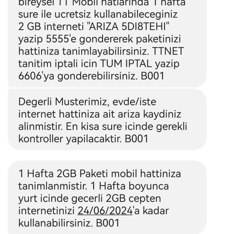 Türk Telekom İlgilenmeyen Müşteri Hizmetleri Ve Servisi
