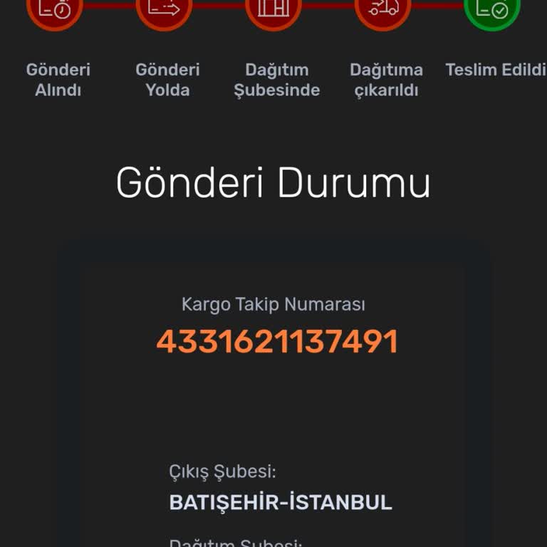 Aras Kargo Ürünüm Teslim Edilmedi