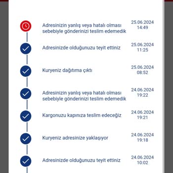 Aras Kargo Adresiniz Hatalı Denilip Kargo Getirilmiyor
