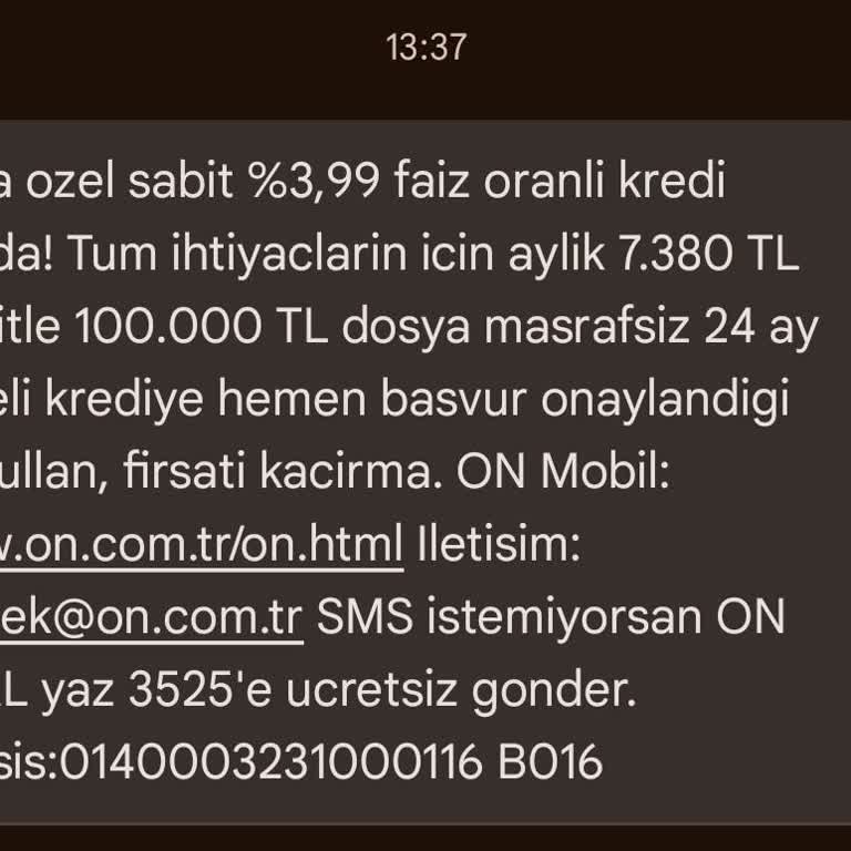 On Dijital Bankacılık Boşuna Zamanımı Aldılar Attıkları Yanıltıcı Mesajla Şikayetçiyim.