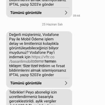 Vodafone Kendi Kendine Abonelik Başlatıyor