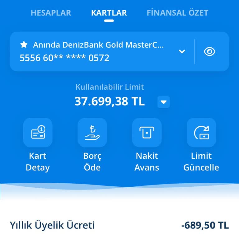 Denizbank Kart Aidatı İadesi