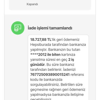 Hepsiburada Siparişimi Haberim Olmadan İptal Etti