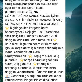Moda Aksa İade Ürün Alınmaması