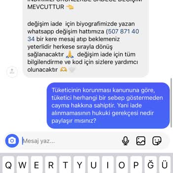 Moda Aksa İade Ürün Alınmaması