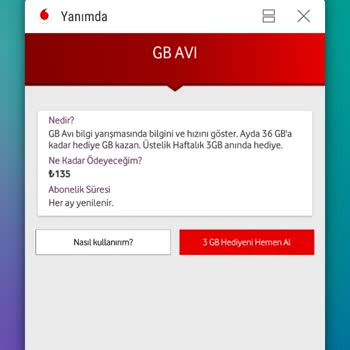 Vodafone 135 TL Mi Hizmet Vermeden Cebine İndirdi