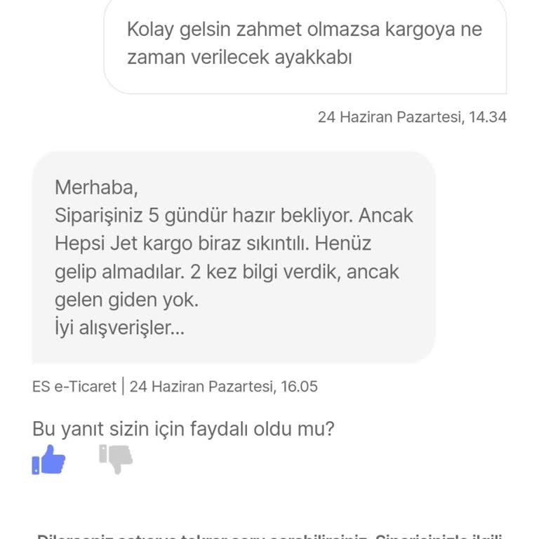 hepsiJET Hepsiburada Ve Hüsran. Bu Siteden Uzak Durulmalı