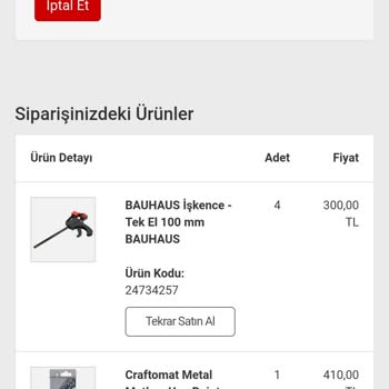 Bauhaus Kargolama Sıkıntısı. Gönderiyoruz Deyip Gönderiyorlar