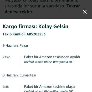Amazon Ürünü Yollayıp Açıklama Yapmadan Geri Çekti