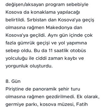 Touristica Balkan Turu Aldığımıza Pişman Olduk