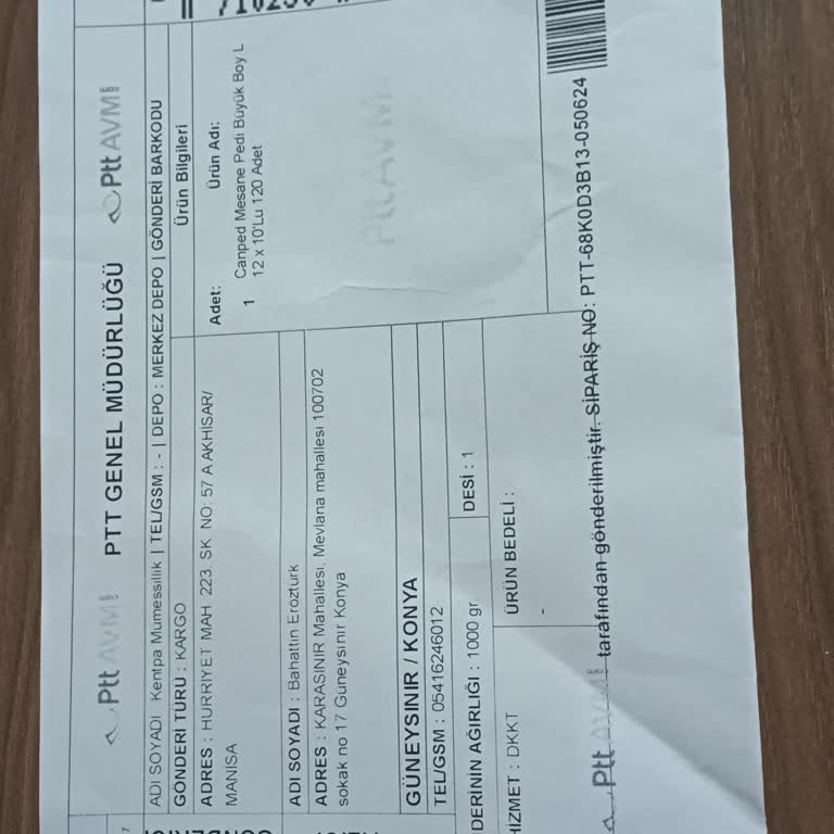 PTT Kargo İade Kodu Almak İstiyorum Kimseye Ulaşamıyorum