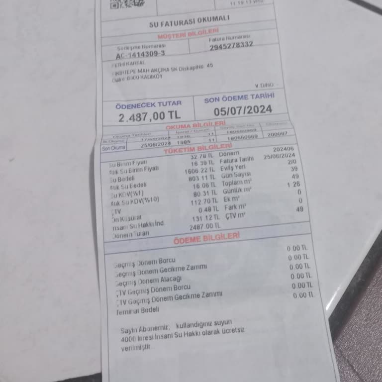 İBB - İstanbul Büyükşehir Belediyesi Atik Su Bedeli