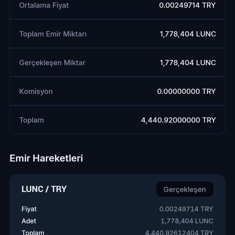 BTCTURK'te İstem Dışı LUNC Coin Satışı Ve İade Talebi