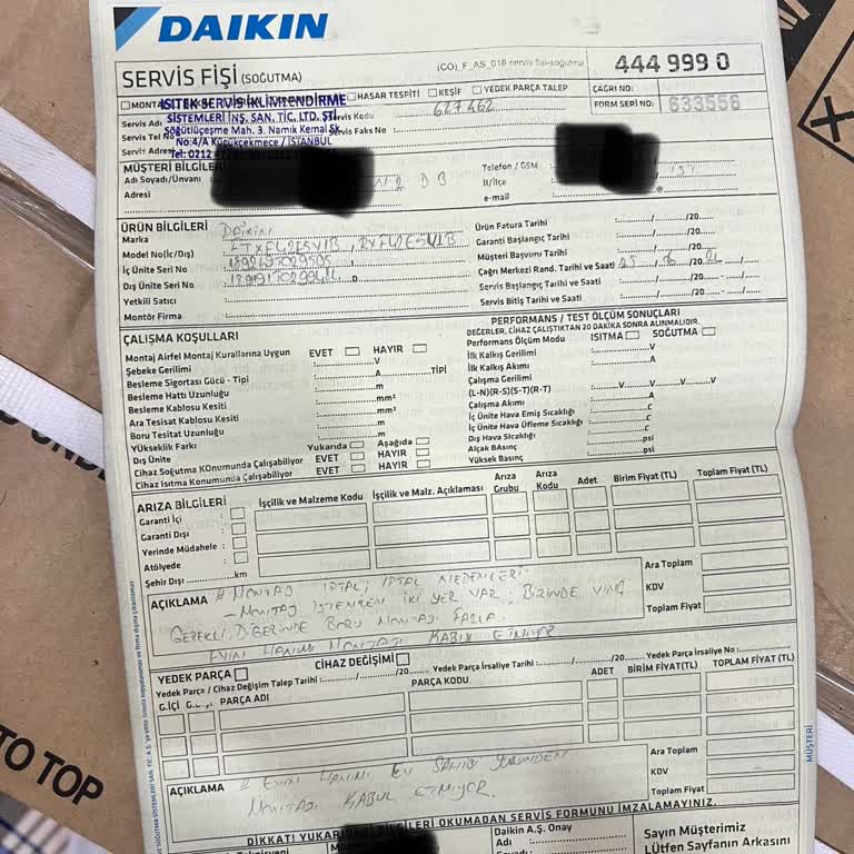Daikin Klima Montaj Sorunları