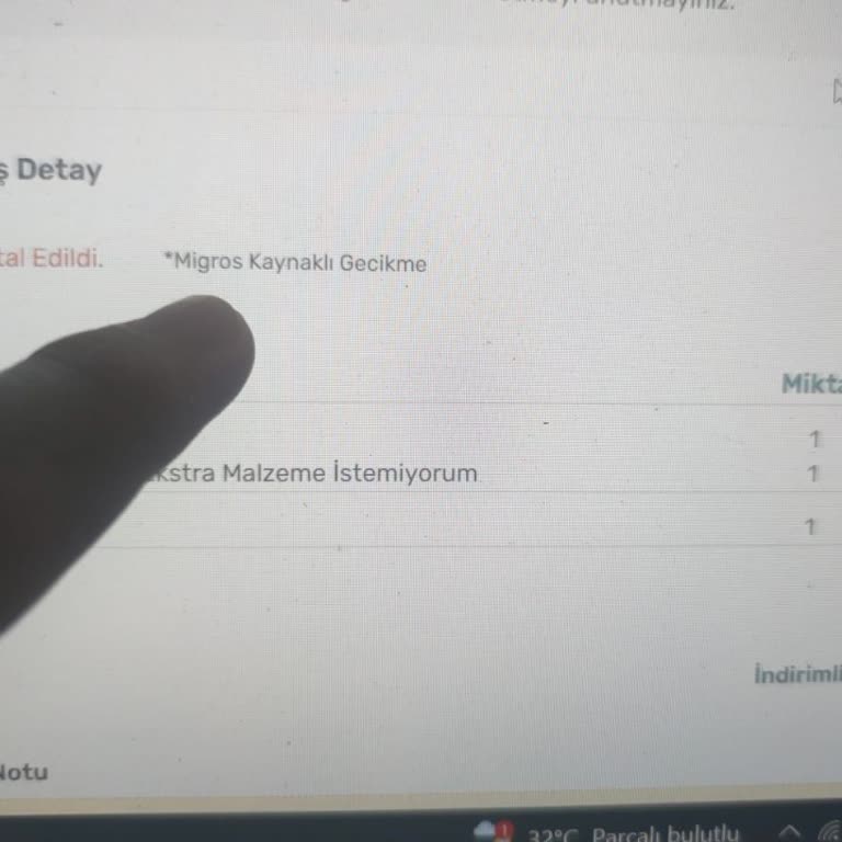 Migros Yemek Yalan Beyanla Sipariş İptal Ediyor.