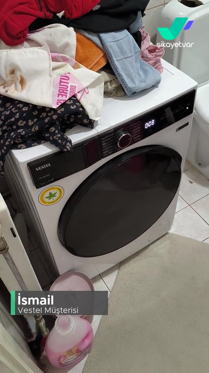 Vestel Çamaşır Makinesi Komşuları Uyandırıyor! videonun kapak resmi