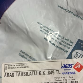 Aras Kargo Yanlış Ve Eski Ürün Gönderimi Hakkında Şikayet