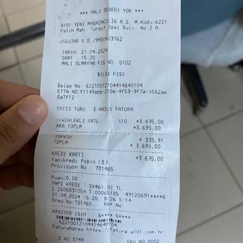 2 Aydır A101 Paramı Kullanıp Ürünü Göndermedi