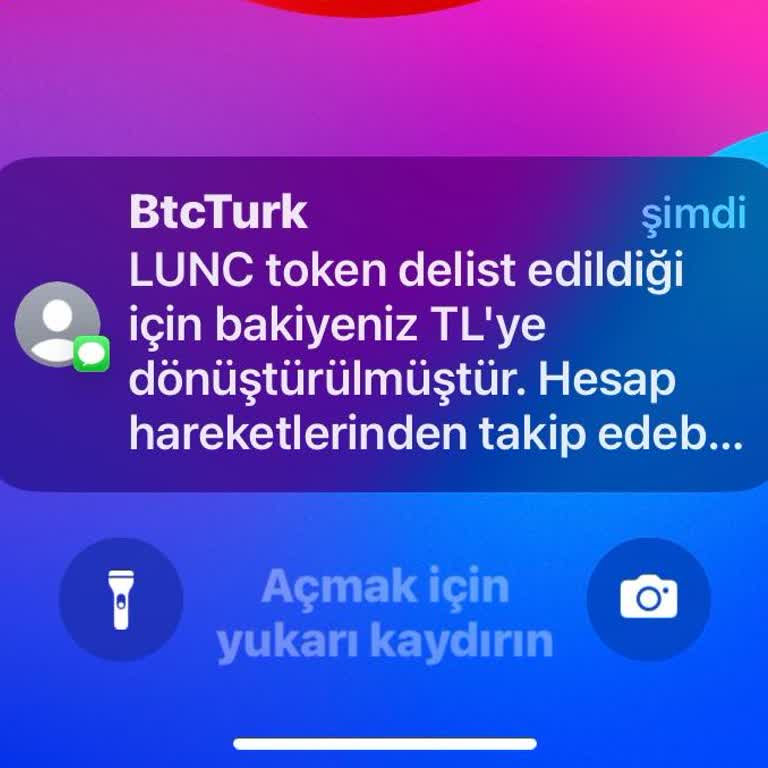 BTCTURK Lunc Coinlerimi Satmış